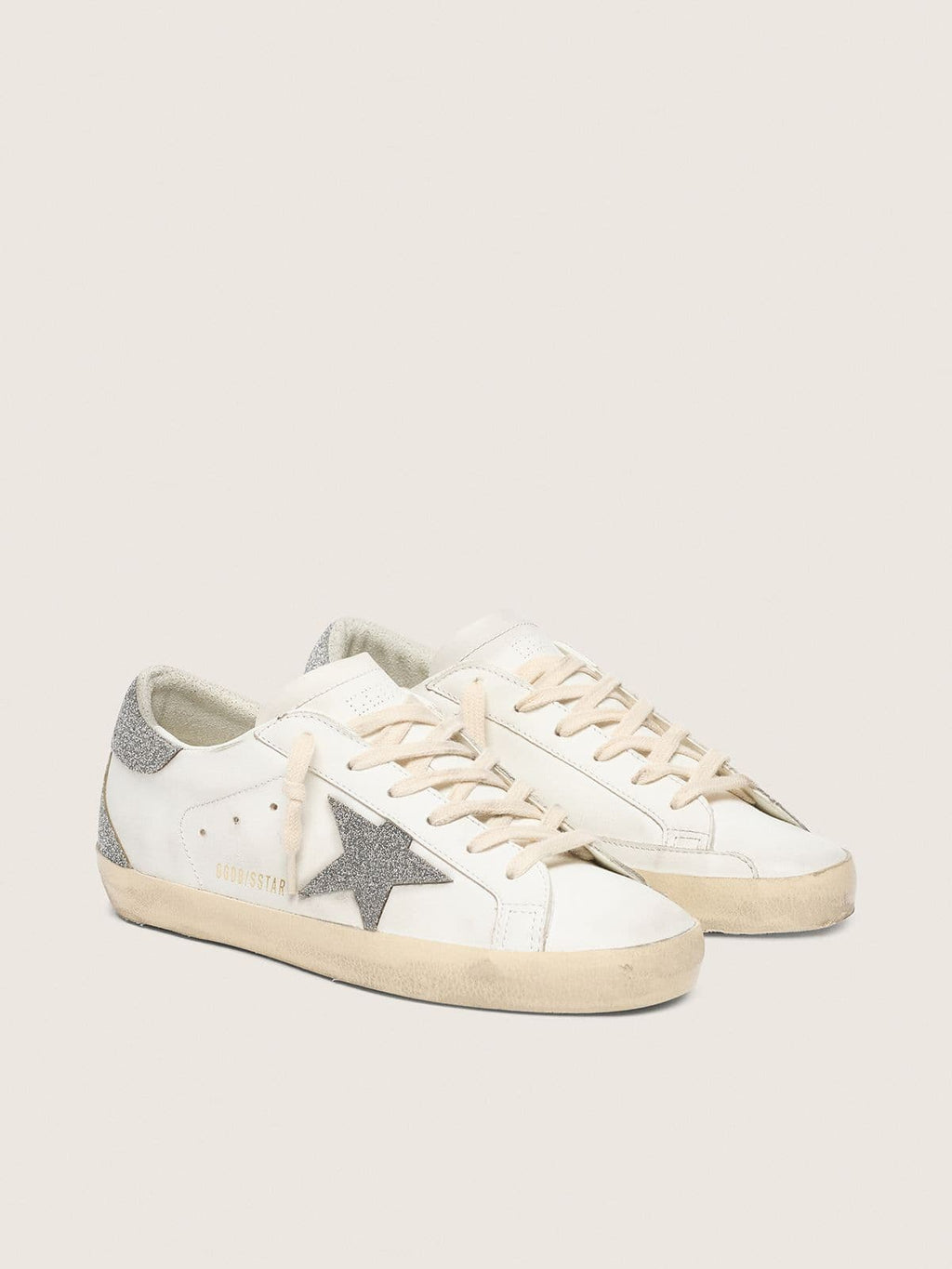 Golden Goose Super-Star Donna con Stella e Talloncino in Cristalli Swarovski Argento