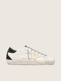 NUOVO ARRIVO - Golden Goose Super-Star Donna con stella oro e talloncino in glitter nero