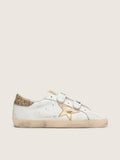 Golden Goose Old School Donna con Stella Dorata in Pelle Laminata