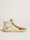 Golden Goose Slide in Nappa con Stella in Glitter e Virgola in Pelle Verniciata
