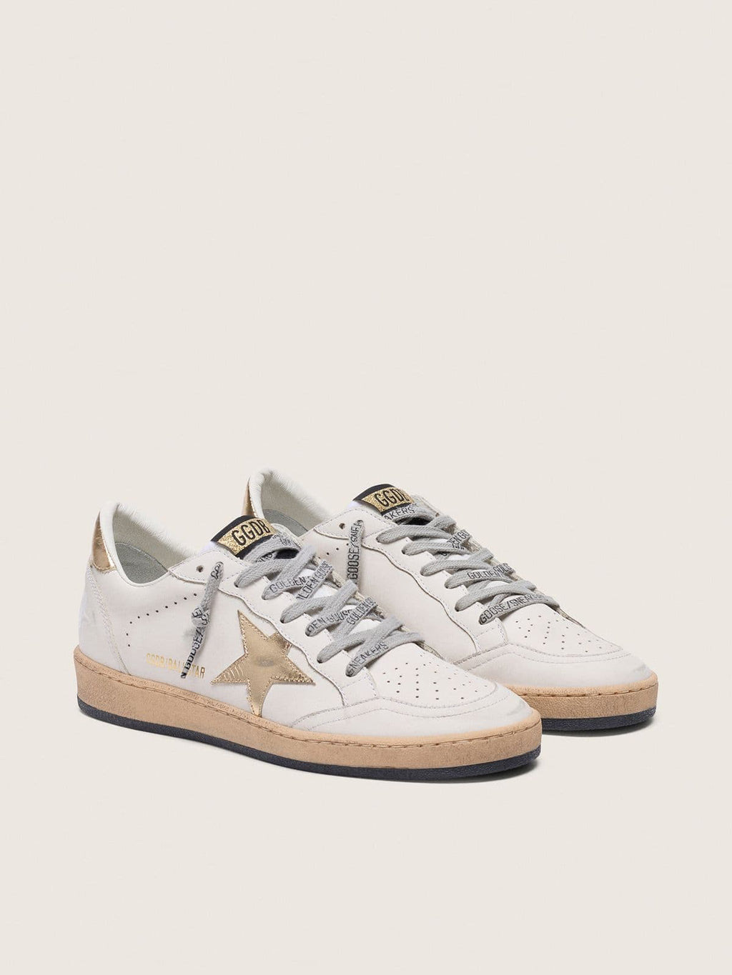 Golden Goose Ball Star Donna con Stella e Talloncino Dorati