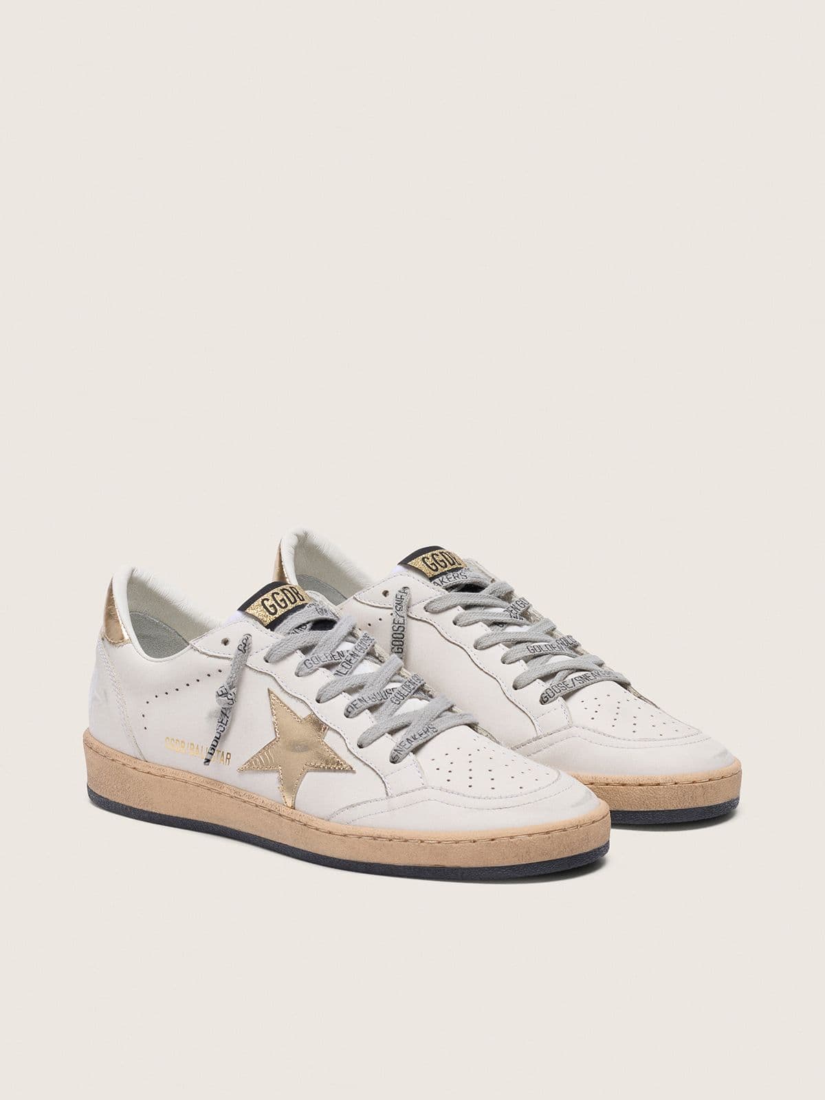 Golden Goose Ball Star Donna con Stella e Talloncino Dorati