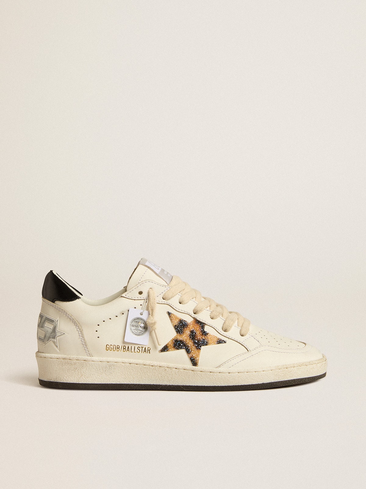 Golden Goose Ball Star Donna con Stella Leo Impreziosita da Cristalli Swarovski