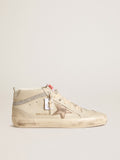 Golden Goose Mid Star Donna Ltd con Stella in Pelle Bronzo e Virgola in Cristalli Swarovski