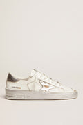 Golden Goose Stardan con Stella e Talloncino in Pelle Laminata Argento