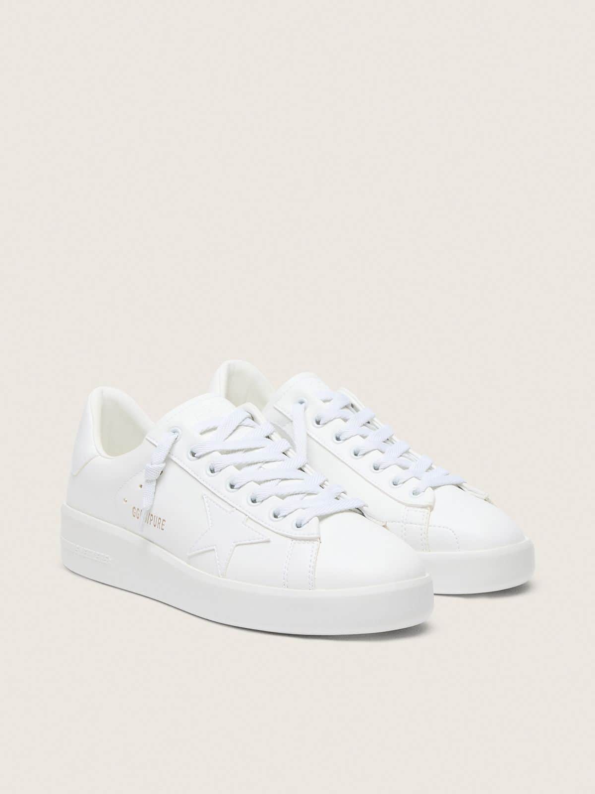 Golden Goose Purestar Donna Bio Based con Stella e Talloncino Bianchi