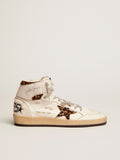 Golden Goose Sky Star Donna con Firma Sulla Caviglia e Inserti in Cavallino Leo