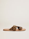 Golden Goose Sandali Bassi Margaret Donna in Cavallino Leopardato