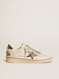Golden Goose Ball Star in Rete e Pelle con Stella e Talloncino in Pelle Laminata