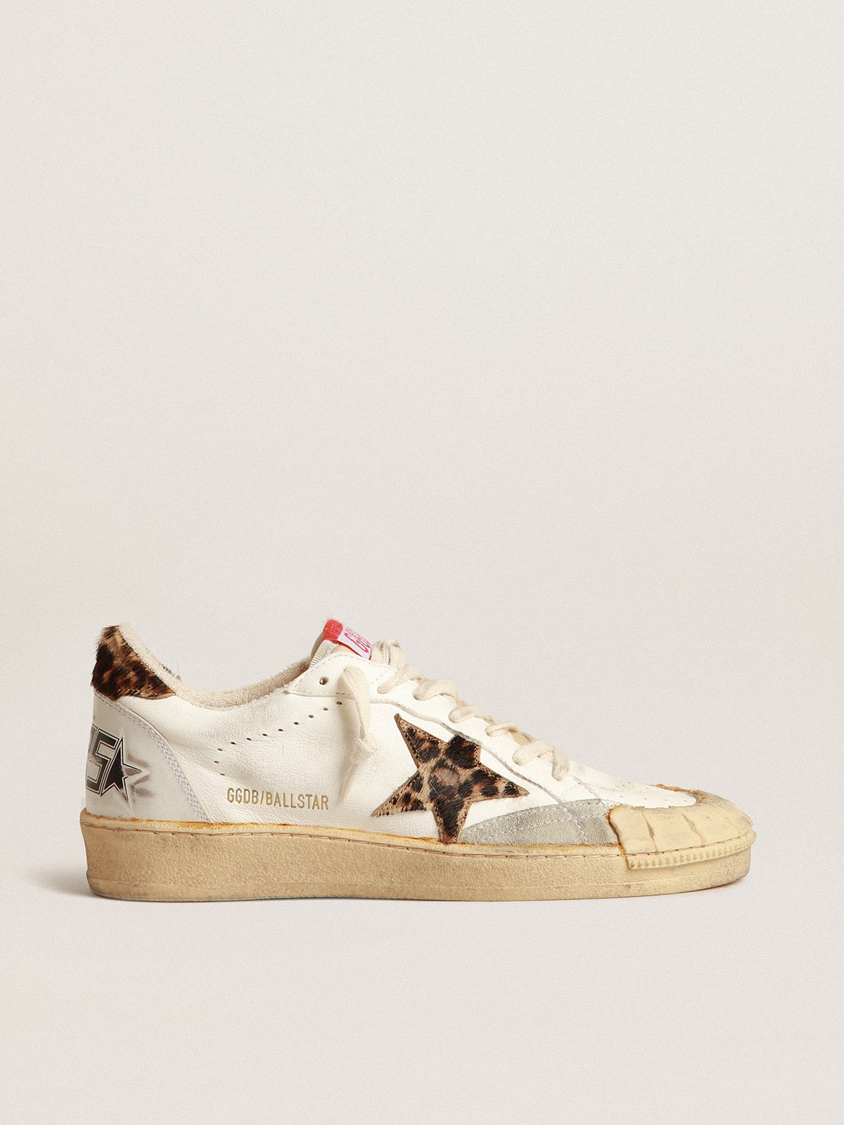 Golden Goose Ball Star in Nappa con Stella e Talloncino in Cavallino Leo