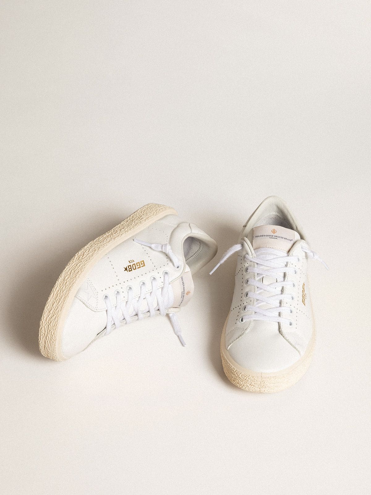 Golden Goose Tennis Donna in Pelle Bianca