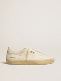 Golden Goose Soul Star Donna in Nappa Bianca con Talloncino in Pelle Bianca
