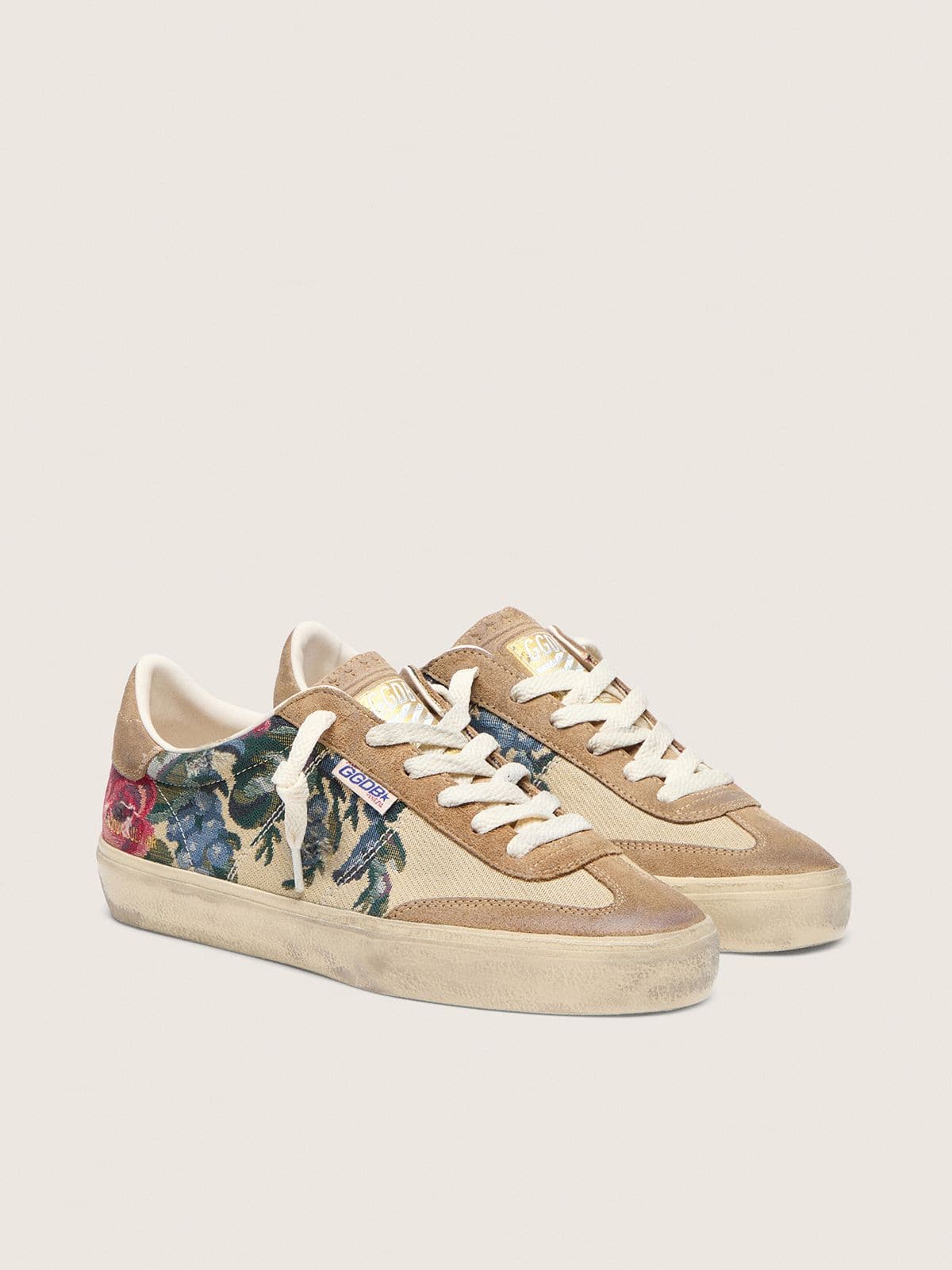 Golden Goose Soul Star Donna in Canvas e Suede con Stampa Colorata