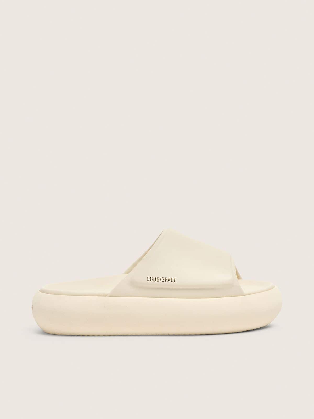 Golden Goose Ciabatte Space Star Donna in Pelle Bianca