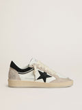 Golden Goose Ball Star Donna Ltd in Nappa con Stella in Cristalli Neri e Inserti in Suede Beige