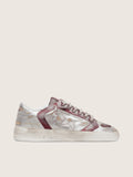 Golden Goose Stardan Lab Donna in Pelle e Glitter Bordeaux e Argento