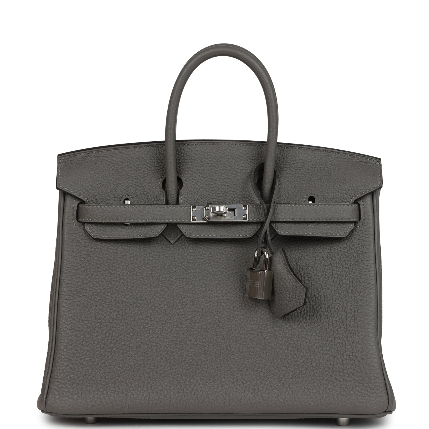 Hermes Birkin 25 Gris Meyer Togo Palladium Hardware – Accessorio premium elegante
