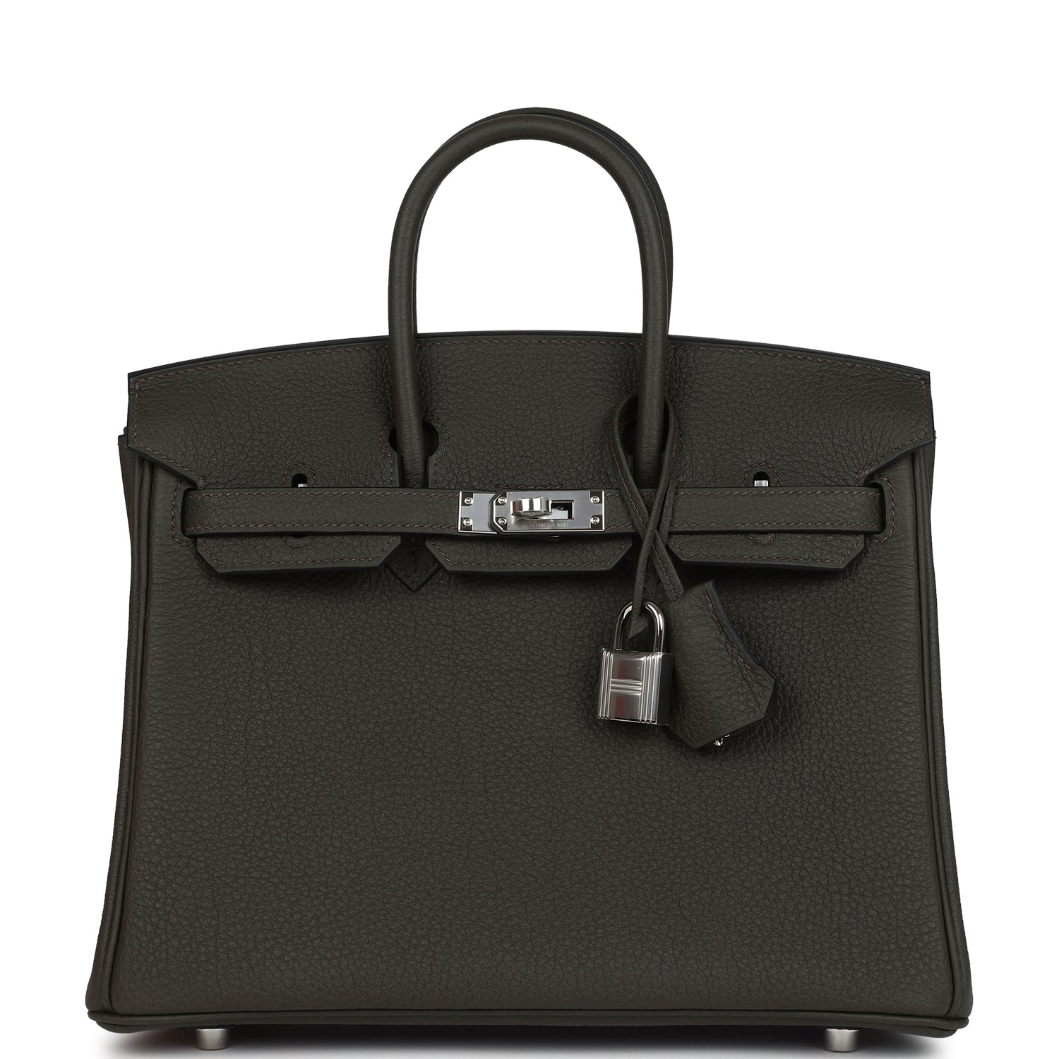 Hermes Birkin 25 Vert de Gris Togo Palladium Hardware – Accessorio premium elegante