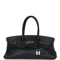 Hermes Shoulder Birkin 42 JPG Black Clemence Palladium Hardware – Accessorio premium elegante