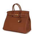 Hermes Birkin 40 Gold Togo Gold Hardware – Accessorio premium elegante