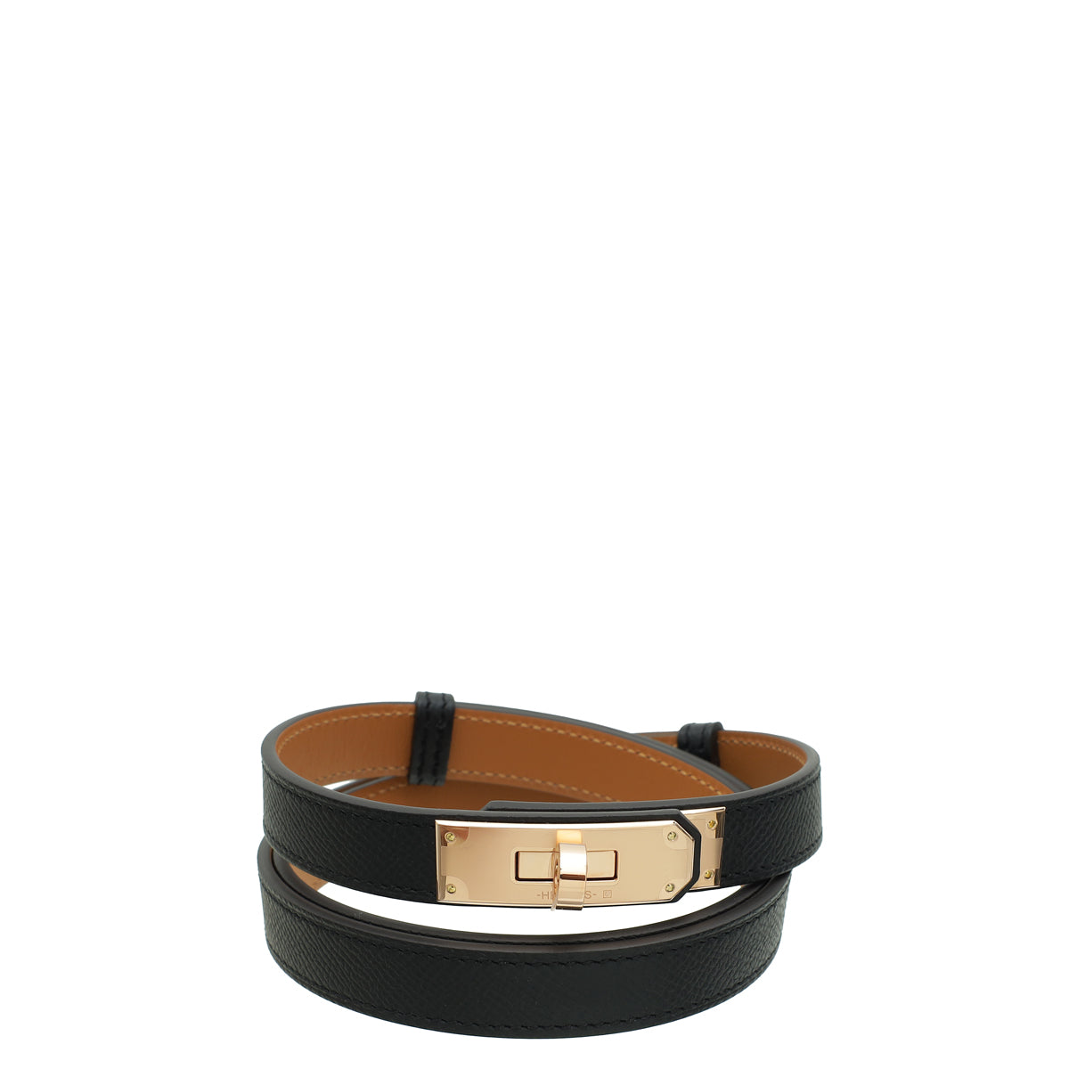 Hermes Noir Kelly 18 Belt – Accessorio premium elegante