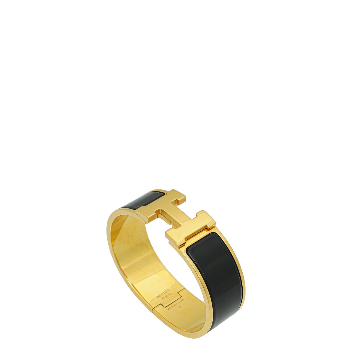 Hermes Noir Clic Clac H Bracelet – Accessorio premium elegante