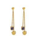 Louis Vuitton Gold Gamble Drop Earrings – Accessorio premium elegante