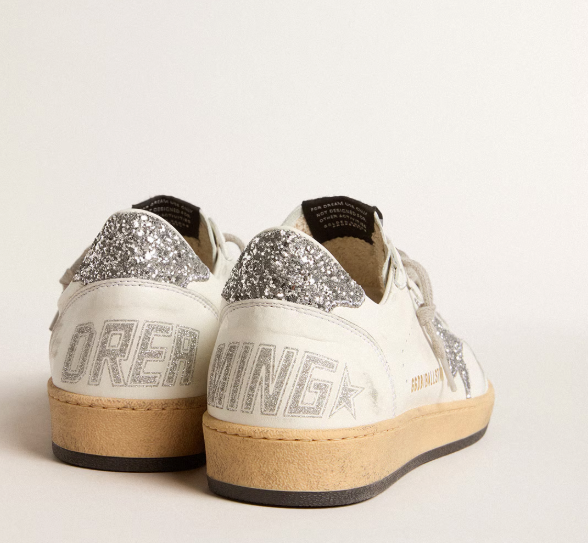 Ball Star Wishes Donna in nappa con stella e talloncino glitter
