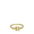 Tiffany & Co 18K Yellow Gold T Wire Ring 50 – Accessorio premium elegante