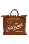 Borsa Colette in canvas marrone con logo