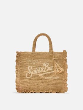 Borsa Raffia Volant Mini beige