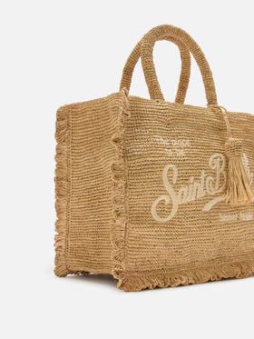 Borsa Raffia Volant Mini beige