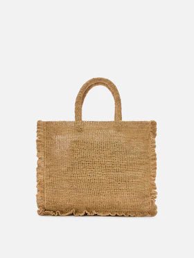 Borsa Raffia Volant Mini beige