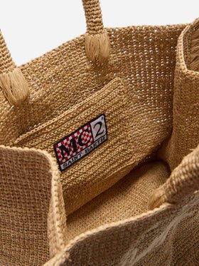 Borsa Raffia Volant Mini beige