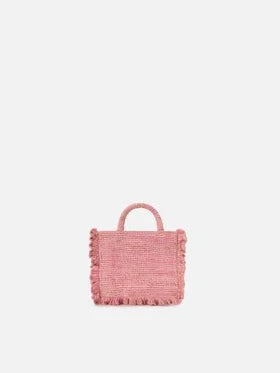 Borsa Raffia Volant Mini rosa