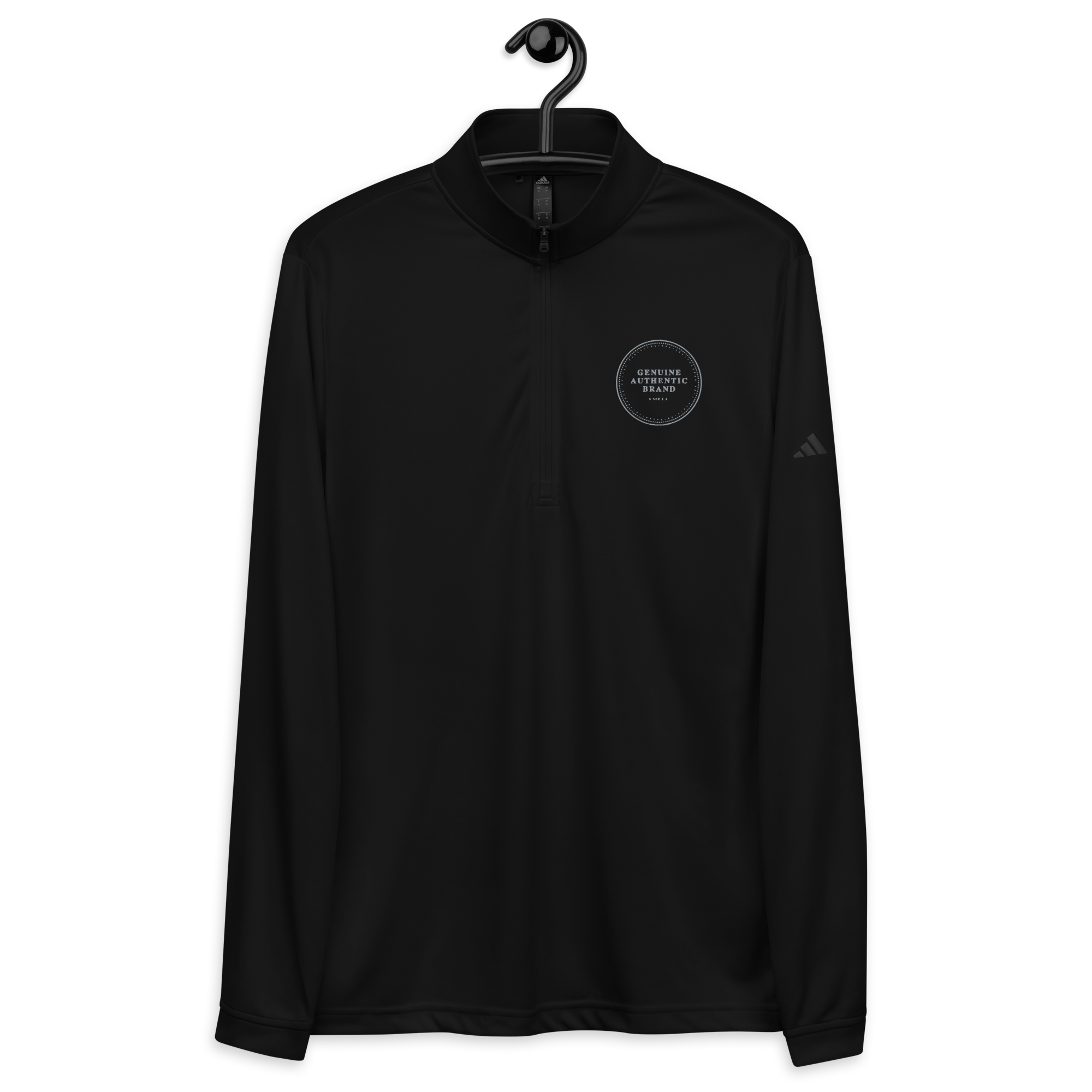 adidas x Genuine Authentic Brand Embroidered Logo Quarter zip pullover