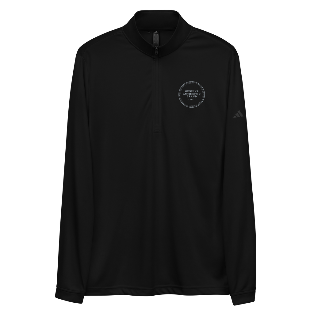 adidas x Genuine Authentic Brand Embroidered Logo Quarter zip pullover