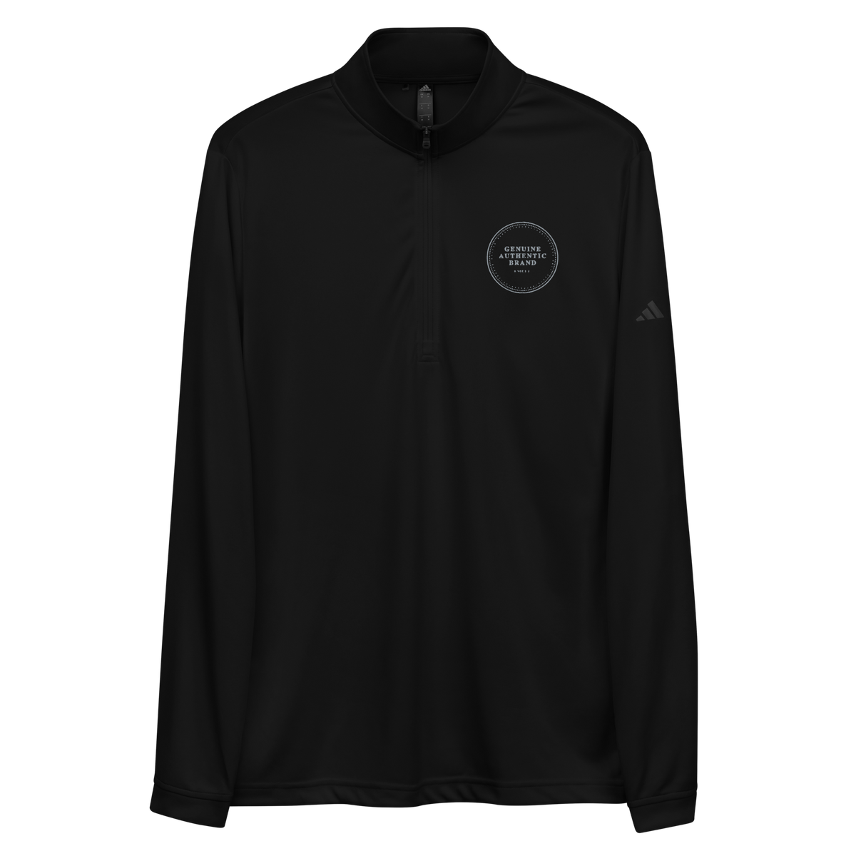 adidas x Genuine Authentic Brand Embroidered Logo Quarter zip pullover