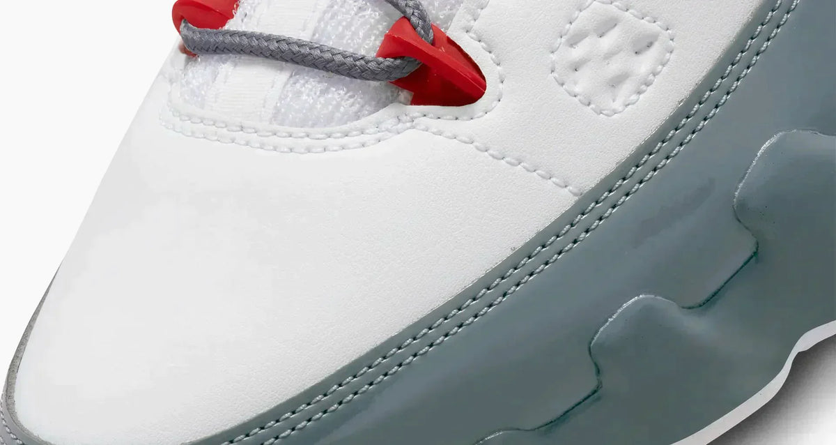 Air Jordan 9 White Cool Grey 'Fire Red' Sneakers for Men