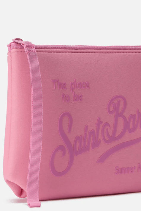 Pochette Aline in scuba rosa