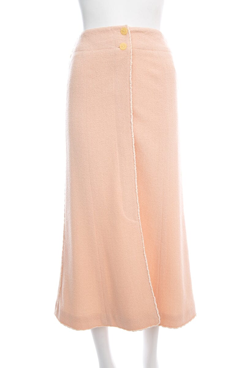 Chanel 1999 Pink Woven Maxi Skirt SZ 34 – Accessorio premium elegante