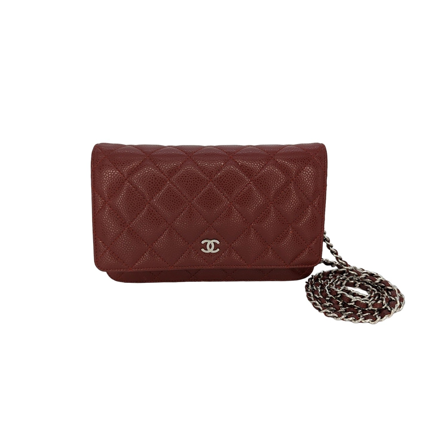 Chanel 2011 Rouge Caviar Wallet On Chain WOC – Accessorio premium elegante