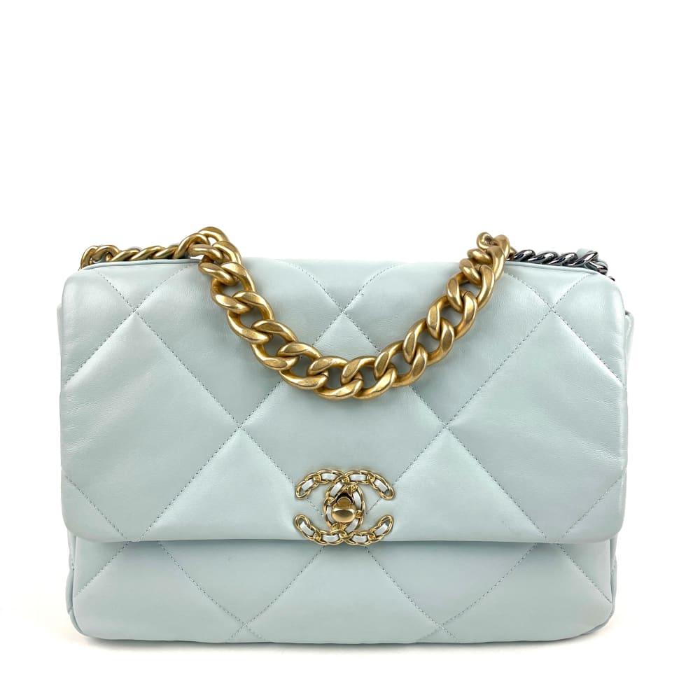 CHANEL 19 Flap Bag -Large Light Blue – Accessorio premium elegante