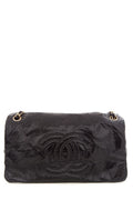 Chanel 2006 Black Vinyl Medium Rock & Chain Flap Handbag – Accessorio premium elegante