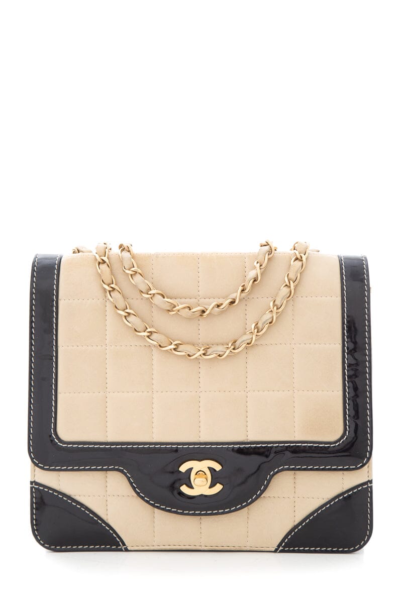 Chanel 2000 Beige &  Black Chocolate Bar Handbag – Accessorio premium elegante