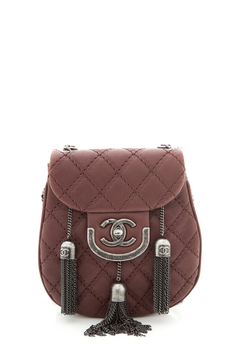 Chanel 2013 Paris-Edinburgh "Coco Sporran" Burgundy Quilted Lambskin  Mini – Accessorio premium elegante