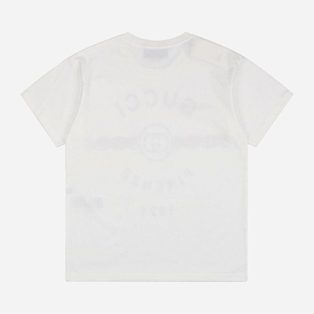 GUCCI "FIRENZE 1921" WHITE T-SHIRTS SS COLLECTION 2022