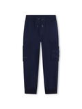 Pantaloni per bambino Givenchy Kids blu con caratteristico motivo 4G – Accessorio premium elegante