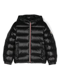 Piumino per bambino Moncler Enfant nero con cappuccio – Accessorio premium elegante