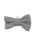 Papillon per bambino Il Gufo grigio con effetto spazzolato – Accessorio premium elegante